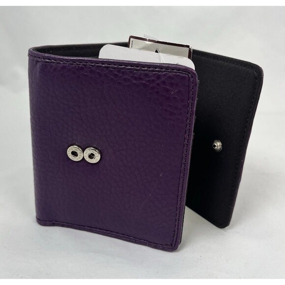 Etienne Aigner Savannah Personal Asset Sunset Purple Leather Wallet NWT Rare Vtg - Picture 16 of 16